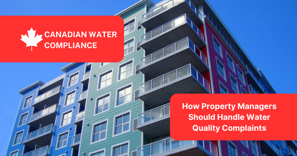How Property Managers Should Handle Water Quality Complaints